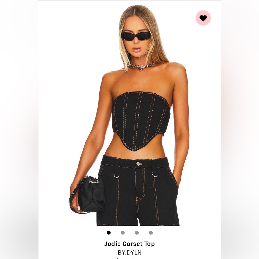 REVOLVE Denim Corset Top